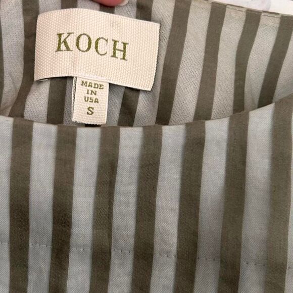 Koch Noah shift Semi-Sheer Striped Ruffle Dress | Indie Luxe Quiet Boho Minimal - Picture 5 of 6